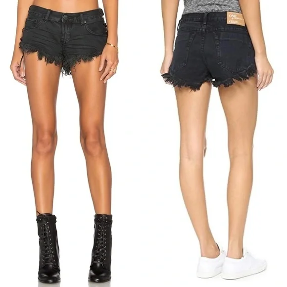 NWT ONE TEASPOON Taylor Swift Low Rise‎ Fray Raw Hem Denim Cutoff Jean Shorts 29